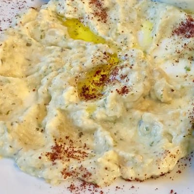 Baba Ghanouji with Pita.