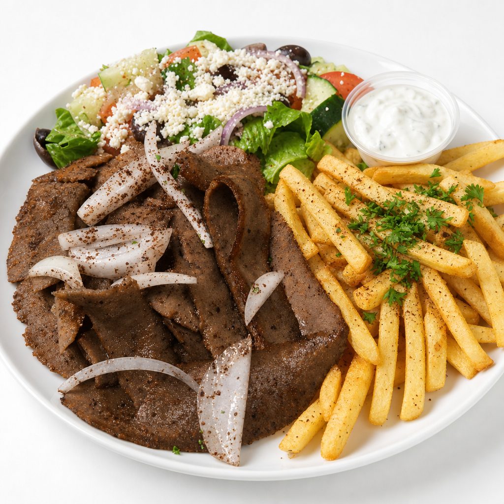 Fully Loaded French Fries Gyro Mix.