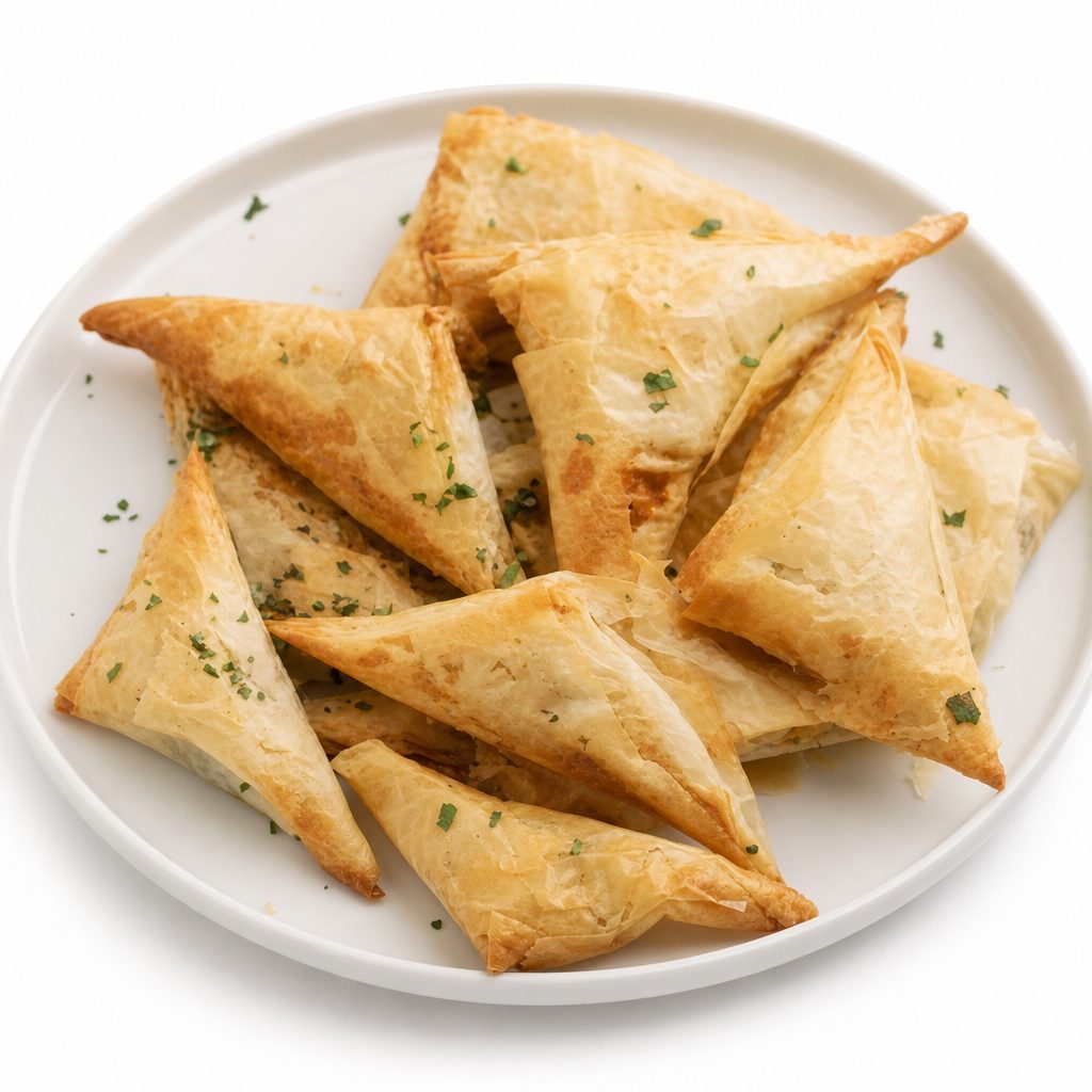 Fried Spinach (Spanakopita).