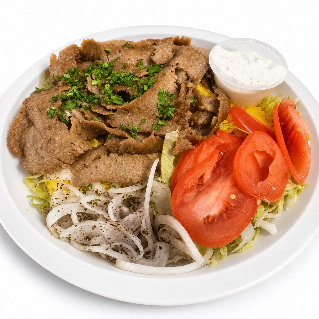 Lamb, Beef and Chicken.