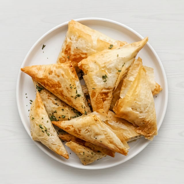 Fried Spinach (Spanakopita).